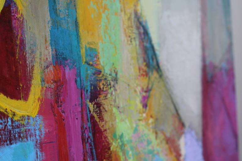 Original Abstract Expressionism Abstract Painting by Ruhulla Hasanzade