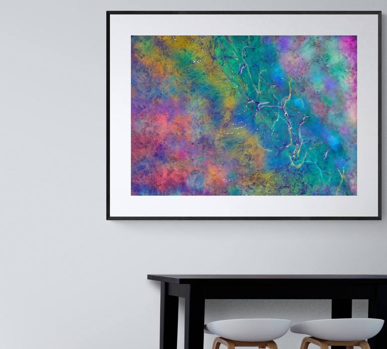 Original Abstract Expressionism Abstract Mixed Media by Poonam Shah