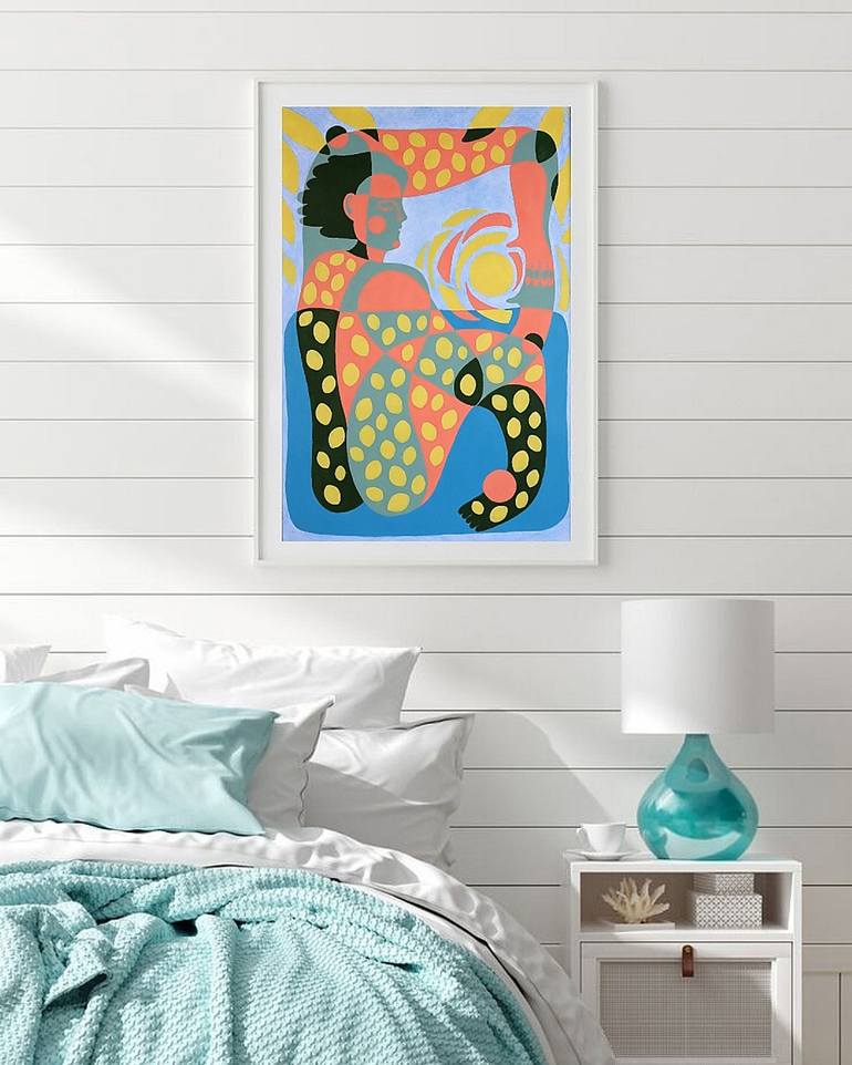 Original Abstract People Painting by Aynika Karo