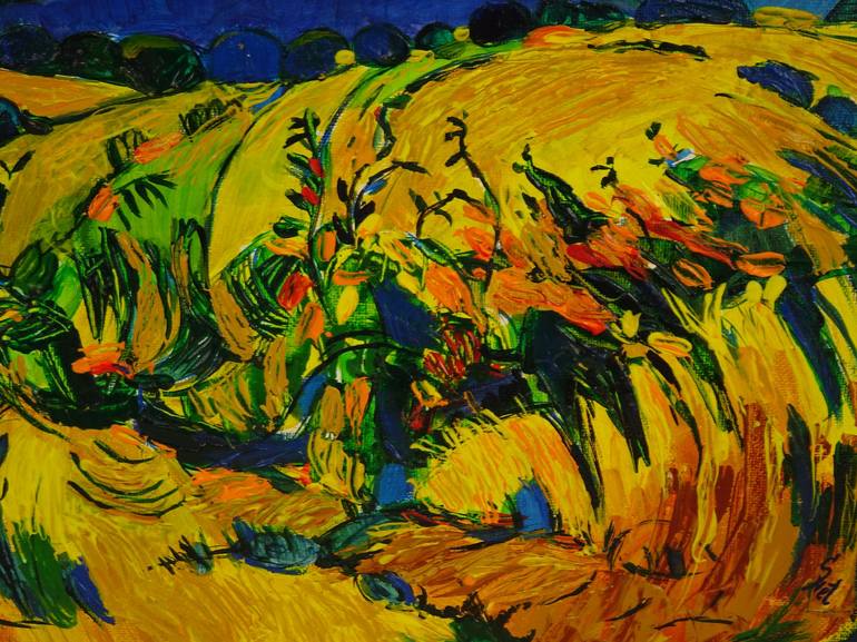 Original Impressionism Landscape Painting by Sveta Peuch
