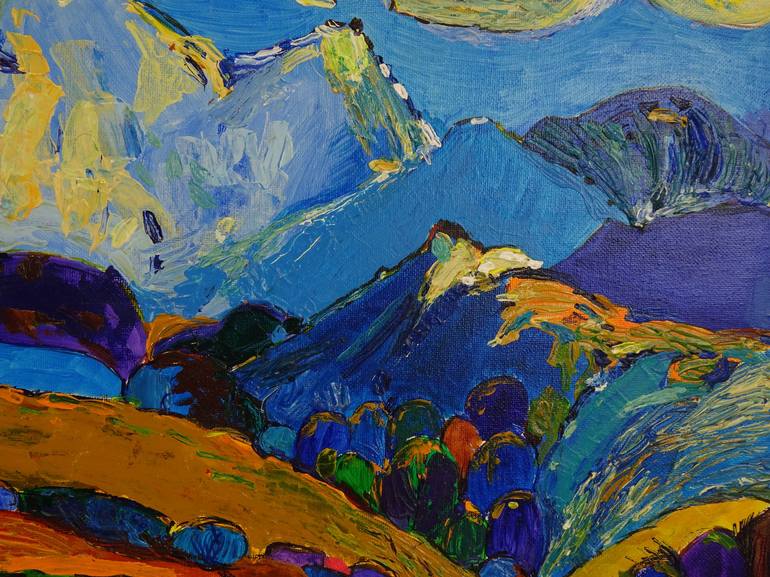 Original Impressionism Landscape Painting by Sveta Peuch
