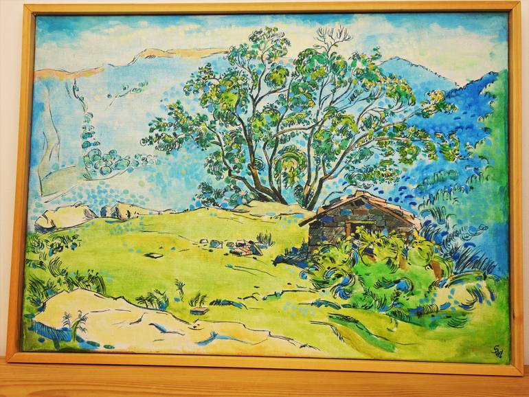 Original Figurative Landscape Painting by Sveta Peuch