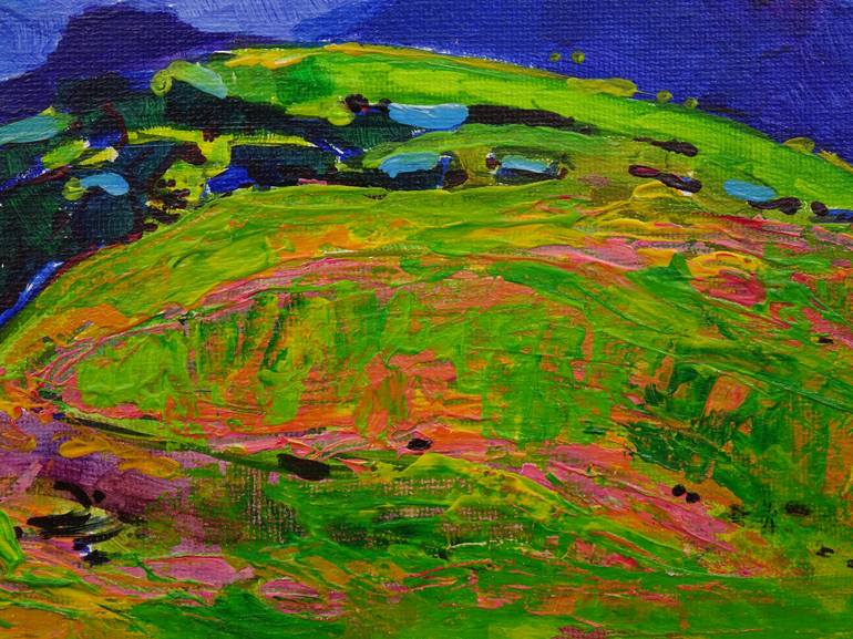 Original Expressionism Landscape Painting by Sveta Peuch
