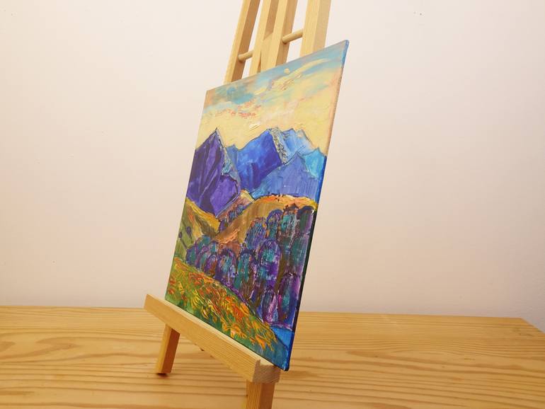 Original Expressionism Landscape Painting by Sveta Peuch