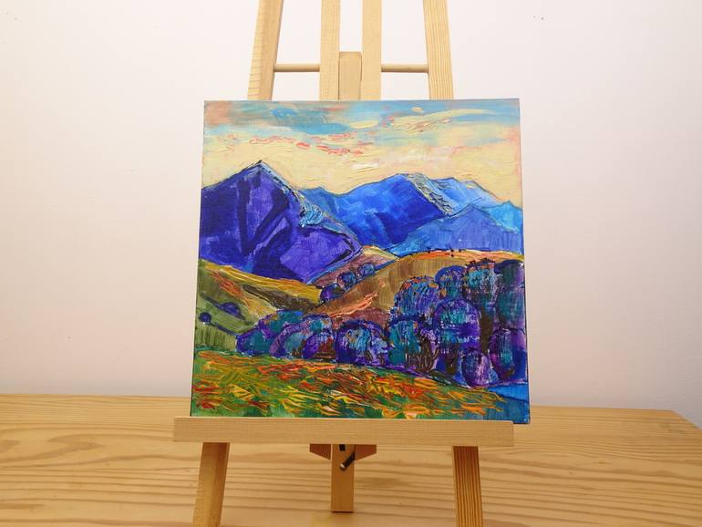 Original Expressionism Landscape Painting by Sveta Peuch