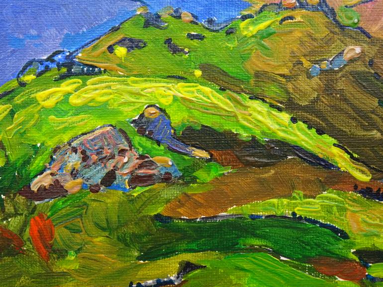 Original Expressionism Landscape Painting by Sveta Peuch