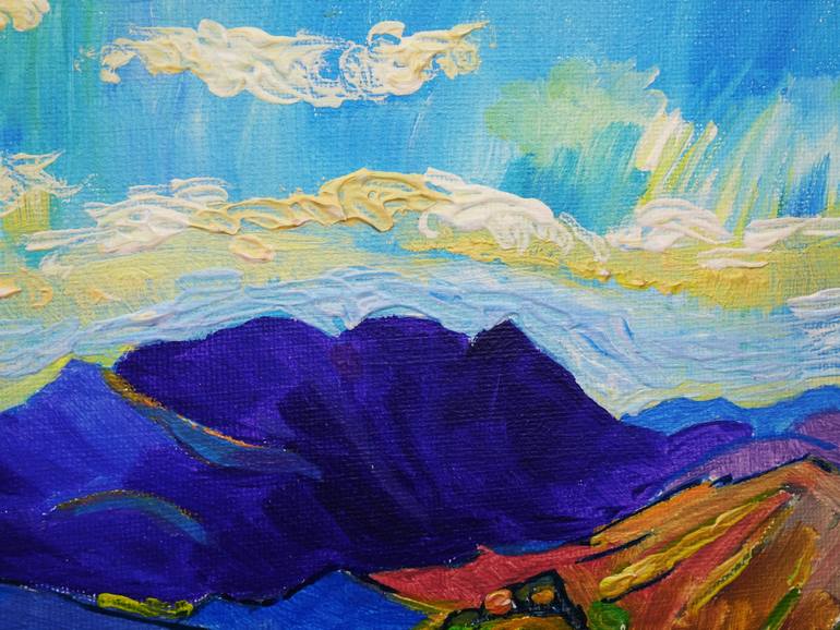 Original Expressionism Landscape Painting by Sveta Peuch