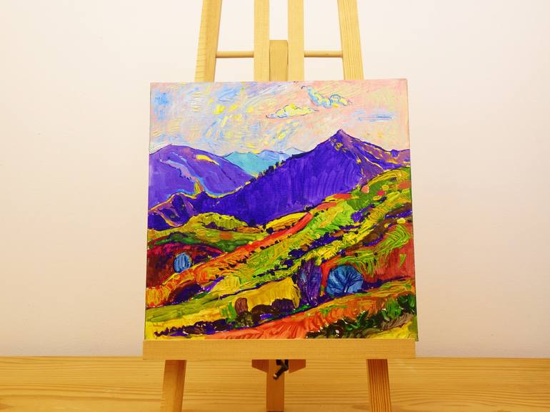 Original Expressionism Landscape Painting by Sveta Peuch