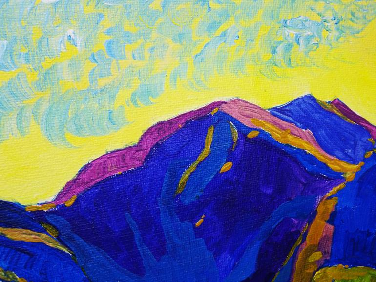 Original Expressionism Landscape Painting by Sveta Peuch