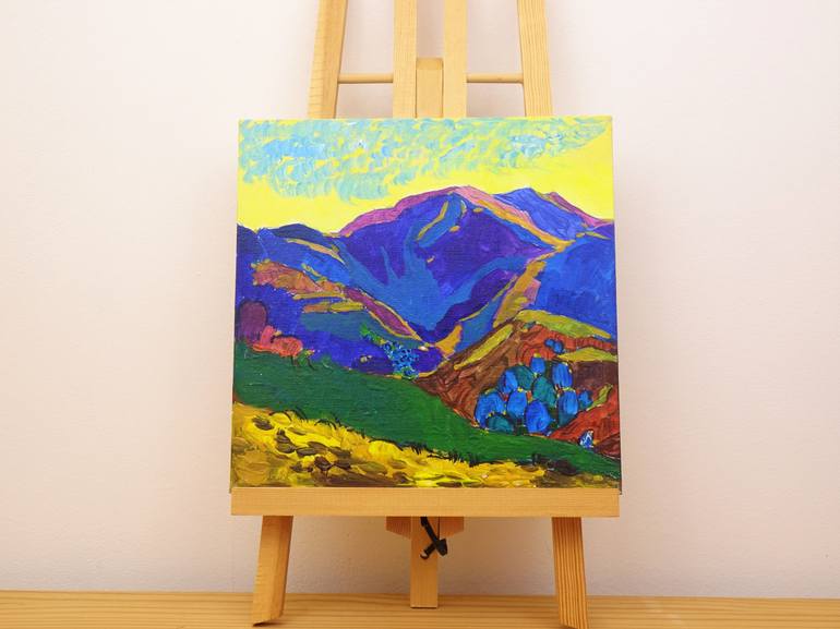 Original Expressionism Landscape Painting by Sveta Peuch