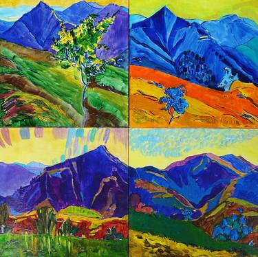 Original Expressionism Landscape Paintings by Sveta Peuch