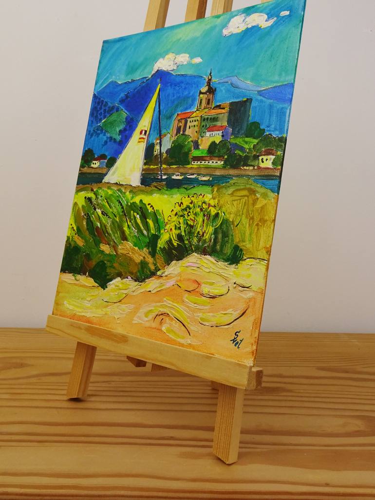 Original Figurative Seascape Painting by Sveta Peuch