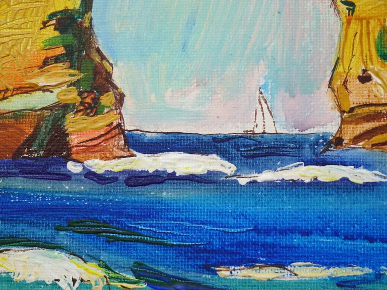 Original Impressionism Seascape Painting by Sveta Peuch