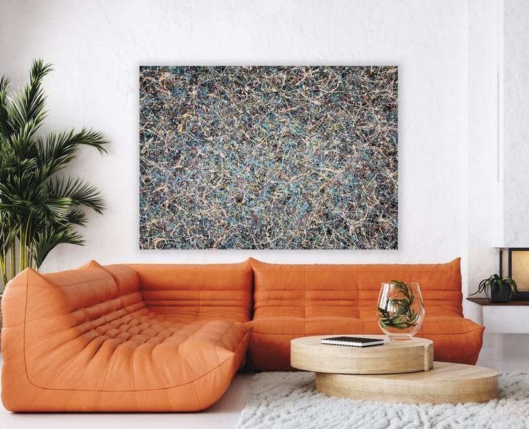 Original Abstract Expressionism Abstract Painting by Marc Raphael