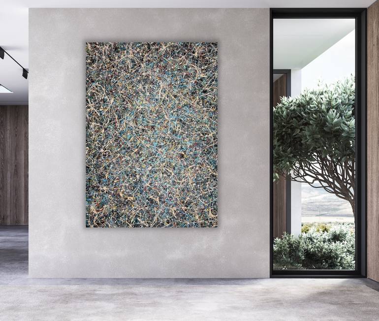 Original Abstract Expressionism Abstract Painting by Marc Raphael