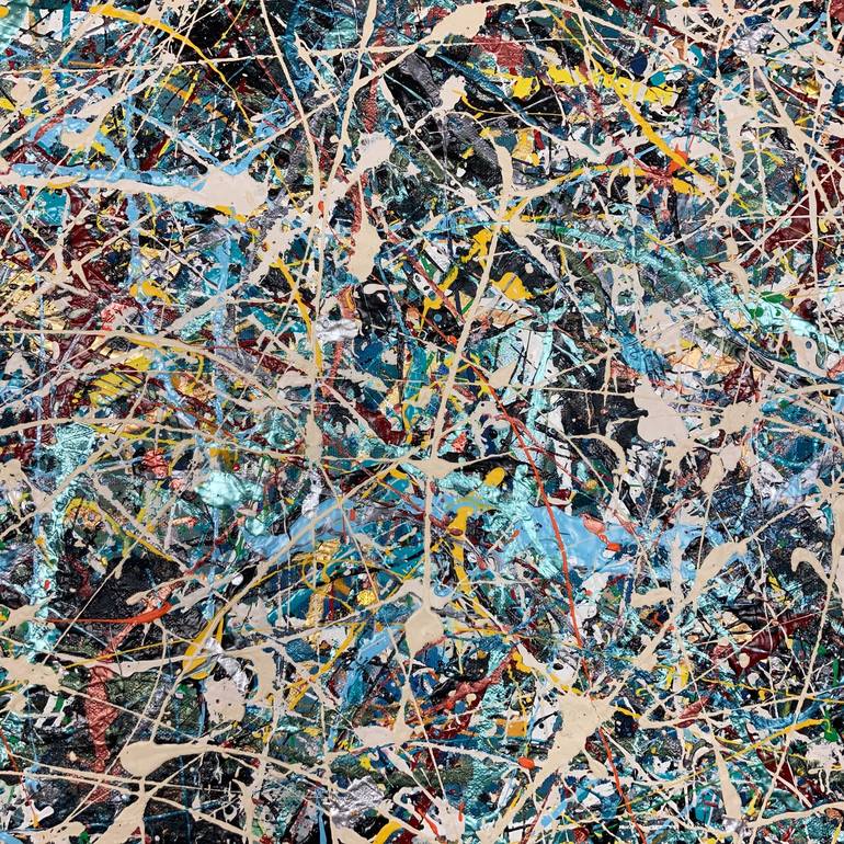 Original Abstract Expressionism Abstract Painting by Marc Raphael