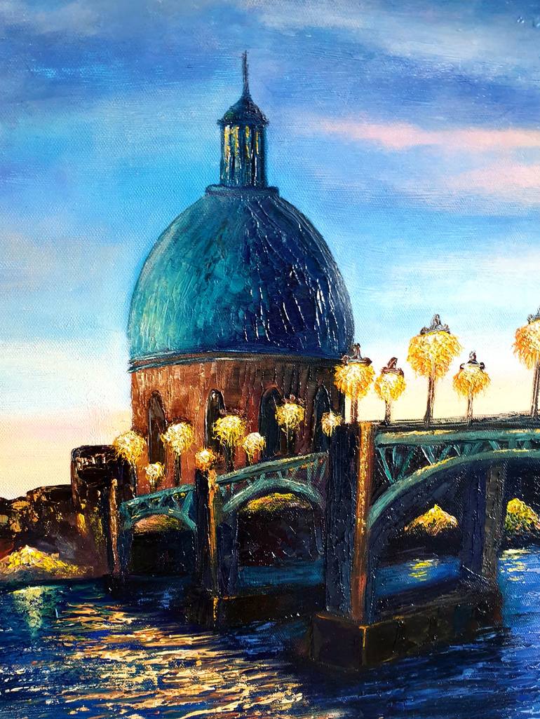 Original Impressionism Cities Painting by Виктория Beko