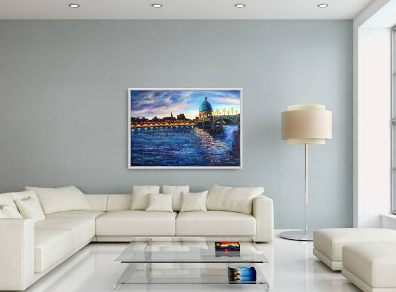 Original Impressionism Cities Painting by Виктория Beko