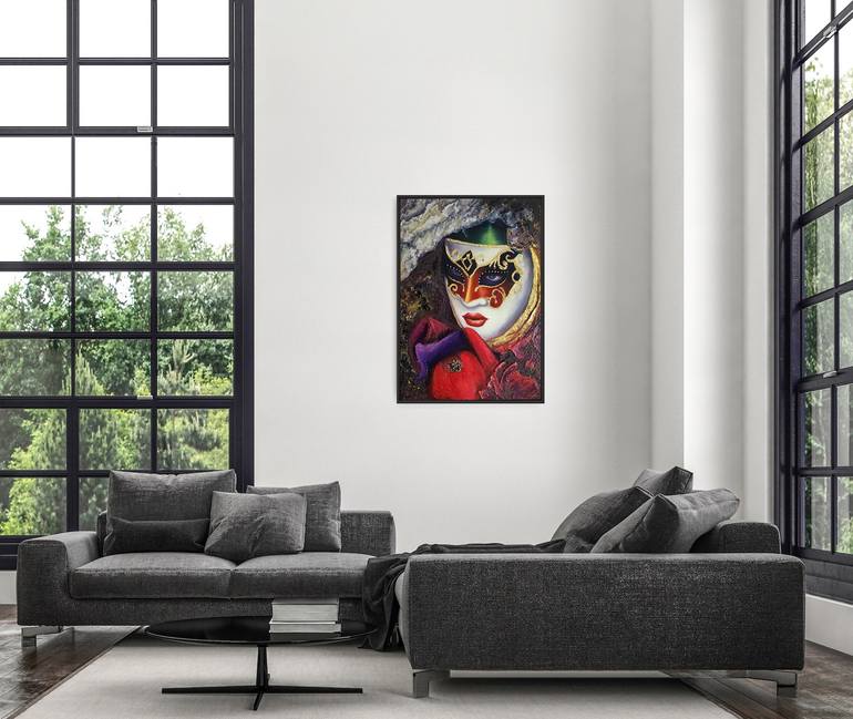Original Art Deco Women Painting by Виктория Beko
