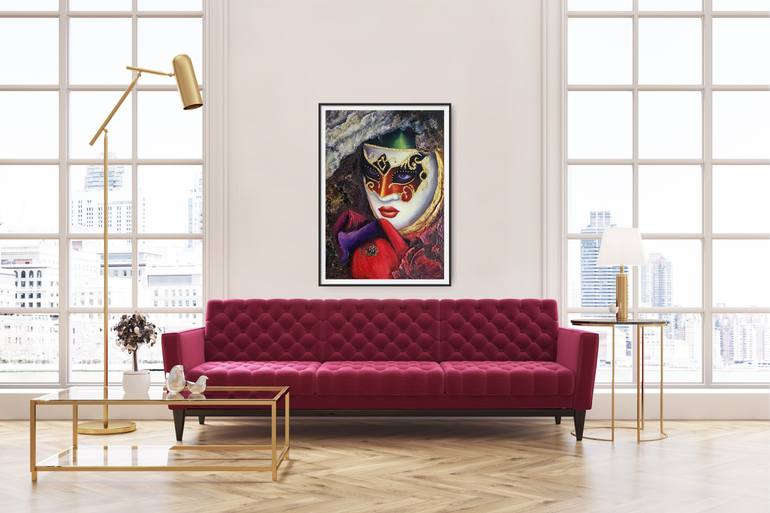 Original Art Deco Women Painting by Виктория Beko
