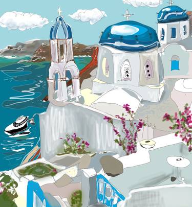 Original Art Deco Cartoon Digital by Inessa Smirnova   -    Inna Arm