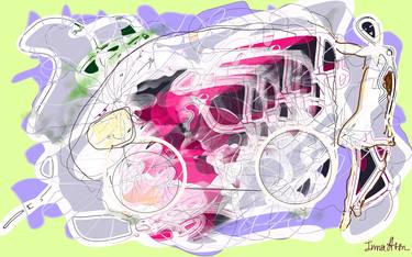Original Abstract Car Printmaking by Inessa Smirnova   -    Inna Arm