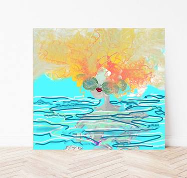 Original Art Deco Beach Printmaking by Inessa Smirnova   -    Inna Arm
