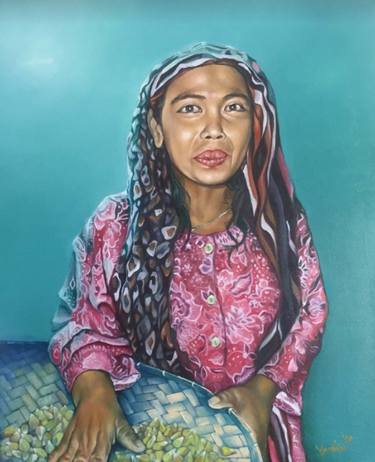 Original Women Painting by Irfan Setia