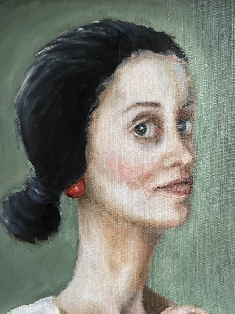 Original Fine Art Portrait Painting by Ola Trofimtsova