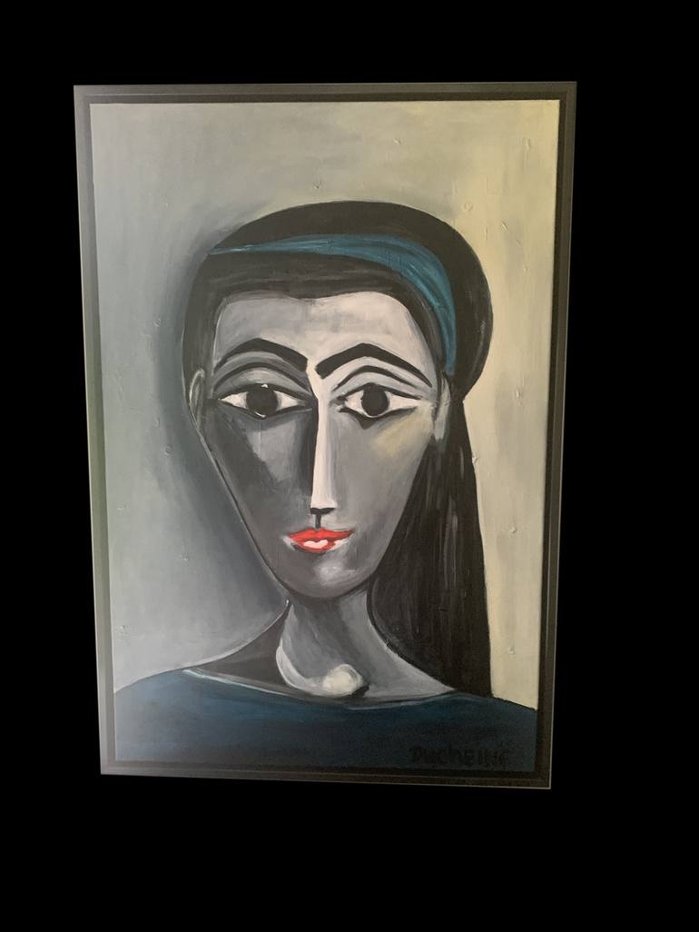 Original Abstract Expressionism Portrait Painting by Daniëlle Ducheine