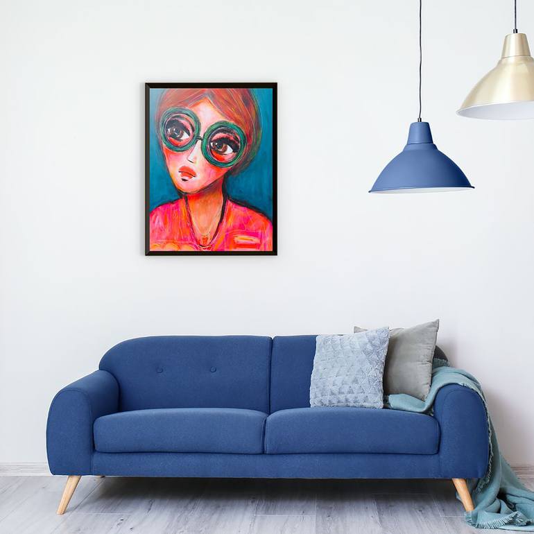 Original Surrealism Women Painting by Daniëlle Ducheine