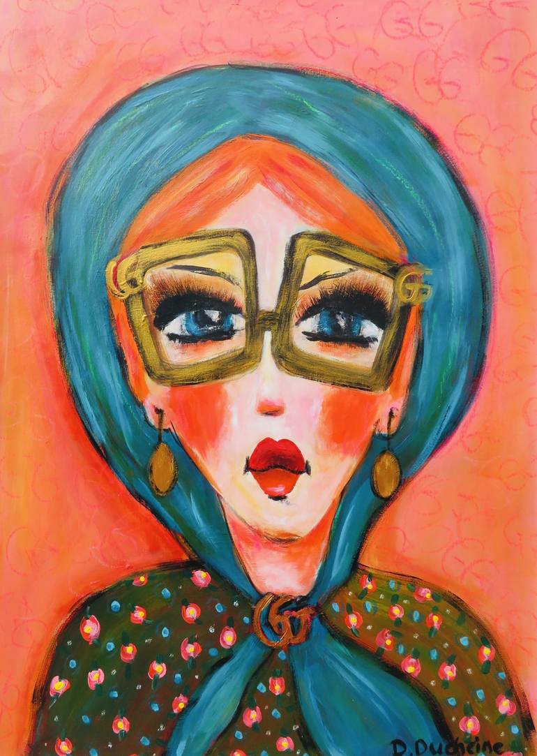 Print of Expressionism Women Paintings by Daniëlle Ducheine