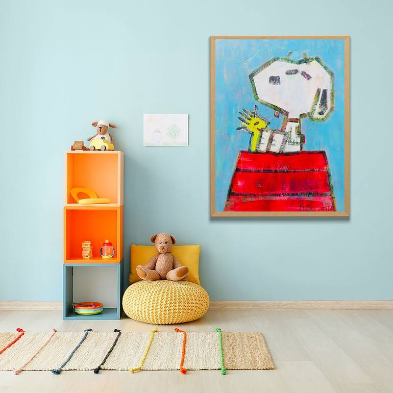 Original Abstract Cartoon Painting by Daniëlle Ducheine