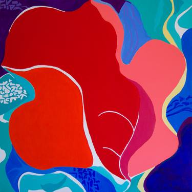 Print of Abstract Floral Paintings by Jill Shure