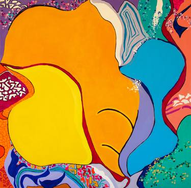 Print of Abstract Floral Paintings by Jill Shure