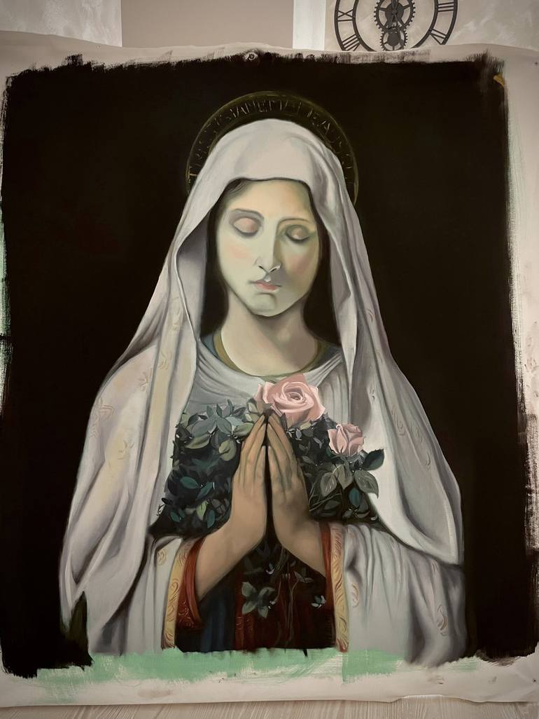 Original Religious Painting by Simone Amoroso
