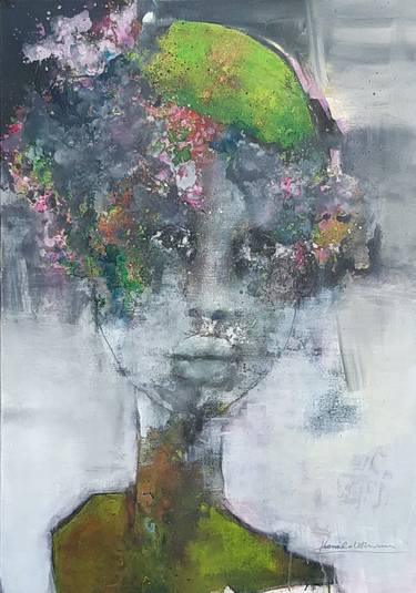 Original Fine Art Portrait Paintings by Monika Lehmann