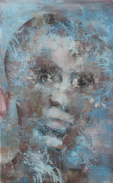 Original Abstract Portrait Paintings by Monika Lehmann