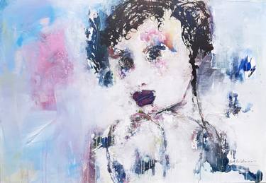 Original Abstract Expressionism Portrait Paintings by Monika Lehmann