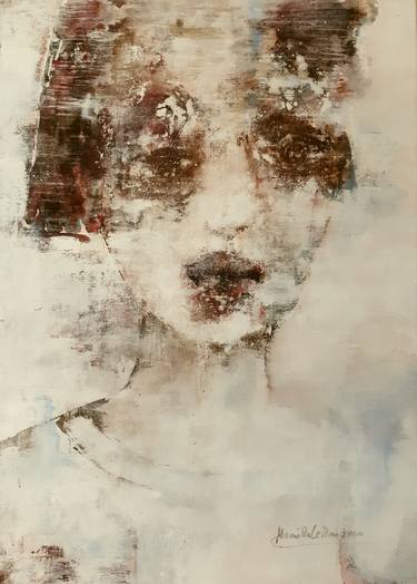 Original Abstract Portrait Paintings by Monika Lehmann