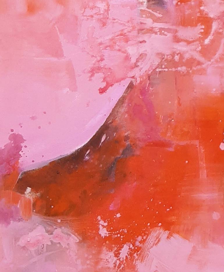 Original Abstract People Painting by Monika Lehmann