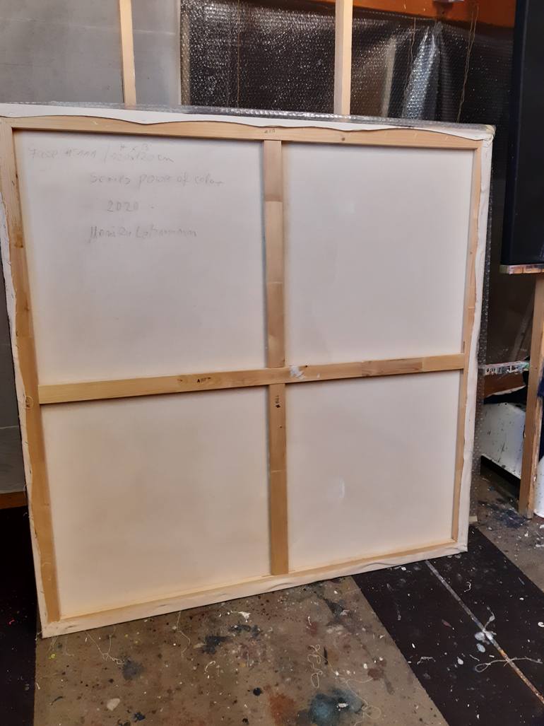 Original Abstract People Painting by Monika Lehmann