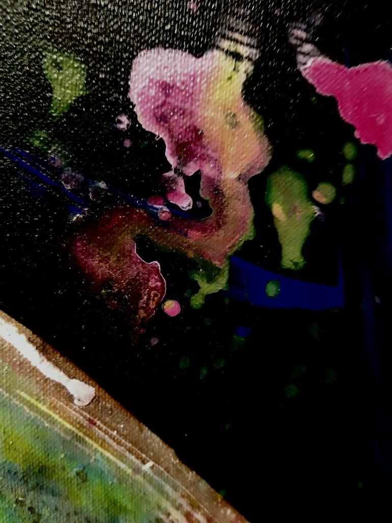 Original Abstract People Painting by Monika Lehmann