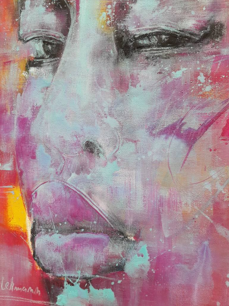 Original Figurative Portrait Painting by Monika Lehmann