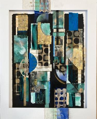 Original Abstract Collage by GERALD HUTH