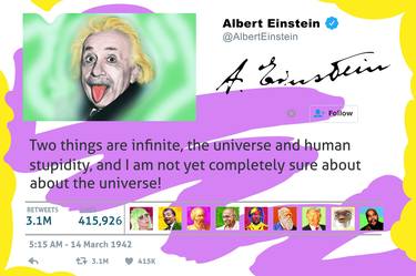 “EINSTEIN: HUMAN STUPIDITY IS INFINITE”, 2021 thumb