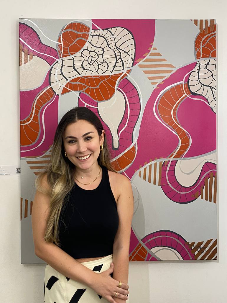 Original Abstract Expressionism Abstract Painting by Carolina Jaen