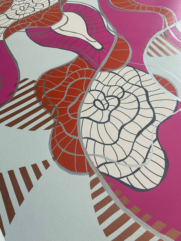 Original Abstract Expressionism Abstract Painting by Carolina Jaen