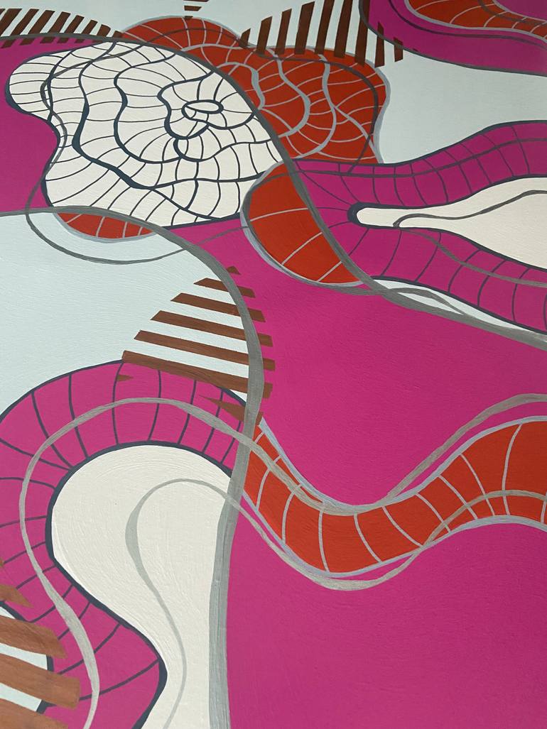 Original Abstract Expressionism Abstract Painting by Carolina Jaen