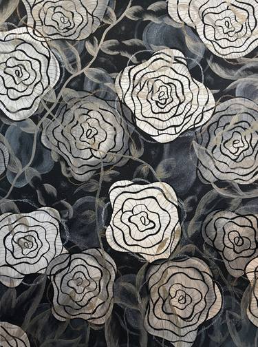 Original Modernism Abstract Painting by Carolina Jaen